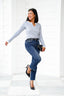 Emilia Cropped Kick Flare Jeans