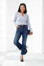 Emilia Cropped Kick Flare Jeans