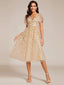 "Cora" Embroidered Midi Dress