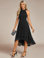 "Zoey" Halter High-Low Cocktail Dress