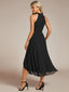 "Zoey" Halter High-Low Cocktail Dress