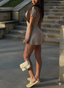 Olivora | Knit Button-Down Mini Dress