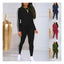 The "Romi" Stripe Zip-Up Lounge Set