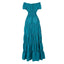 "Beatrice" Off-Shoulder Tiered Maxi Dress