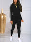 The "Romi" Stripe Zip-Up Lounge Set