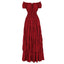 "Beatrice" Off-Shoulder Tiered Maxi Dress