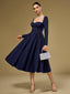 "Tessa" Long Sleeve Midi Dress
