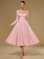 "Tessa" Long Sleeve Midi Dress
