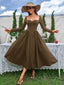 "Tessa" Long Sleeve Midi Dress