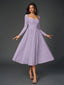 "Tessa" Long Sleeve Midi Dress