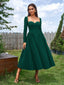 "Tessa" Long Sleeve Midi Dress