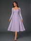 "Tessa" Long Sleeve Midi Dress