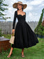 "Tessa" Long Sleeve Midi Dress