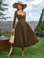 "Tessa" Long Sleeve Midi Dress