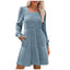 Zovira | Ribbed Knit Long Sleeve Sweater Dress