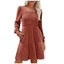 Zovira | Ribbed Knit Long Sleeve Sweater Dress