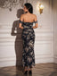 "Remi" Off-Shoulder Floral Gown