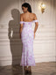 "Remi" Off-Shoulder Floral Gown
