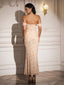 "Remi" Off-Shoulder Floral Gown