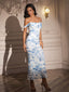 "Remi" Off-Shoulder Floral Gown