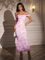 "Remi" Off-Shoulder Floral Gown