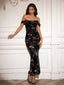 "Remi" Off-Shoulder Floral Gown