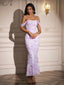 "Remi" Off-Shoulder Floral Gown