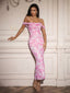 "Remi" Off-Shoulder Floral Gown