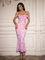 "Remi" Off-Shoulder Floral Gown