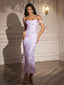 "Remi" Off-Shoulder Floral Gown