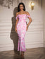 "Remi" Off-Shoulder Floral Gown