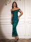 "Remi" Off-Shoulder Floral Gown