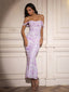 "Remi" Off-Shoulder Floral Gown