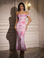 "Remi" Off-Shoulder Floral Gown