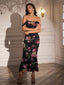 "Remi" Off-Shoulder Floral Gown
