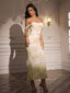 "Remi" Off-Shoulder Floral Gown