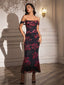 "Remi" Off-Shoulder Floral Gown