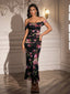 "Remi" Off-Shoulder Floral Gown