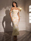"Remi" Off-Shoulder Floral Gown