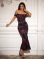 "Remi" Off-Shoulder Floral Gown