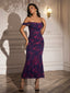 "Remi" Off-Shoulder Floral Gown