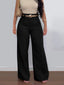 "Roxy" Belted Wide-Leg Trousers
