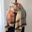Oversized Printed Cashmere-Feel Scarf