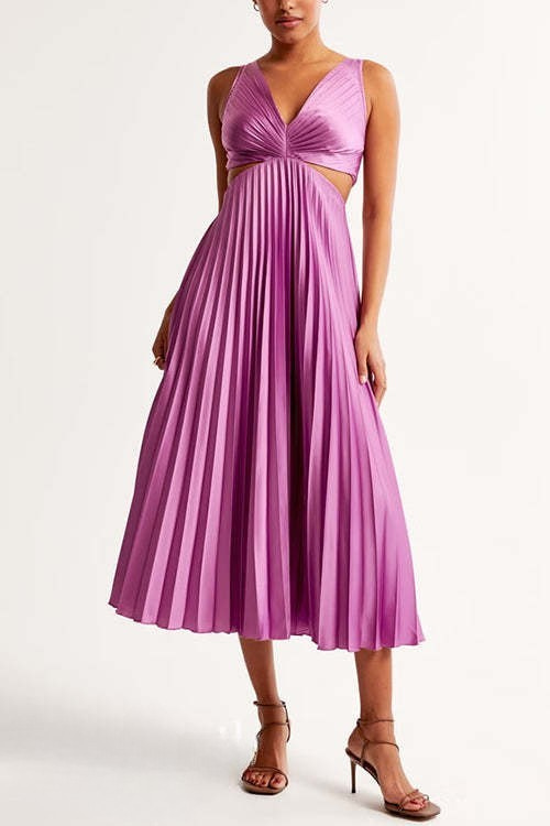 Amara V-Neck Cut Out Maxi Dress