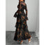 "Evelyn" Vintage Floral Tiered Maxi Dress