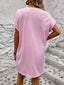 Aurelia | Round Neck Short Sleeve Mini Dress