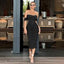 "Anabelle" Sculpted Off-Shoulder Midi
