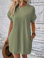 Aurelia | Round Neck Short Sleeve Mini Dress