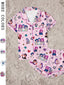 "Dream Squad" Printed Pajama Set