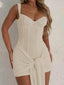 Luvoria | Corset Lace Mini Dress with Side Drape